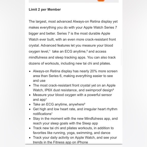 Apple Watch Series 7 GPS 41mm, Starlight - Picture 2 of 8